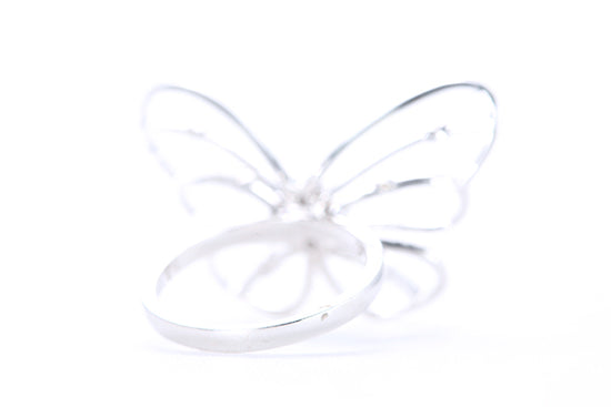 Intricate Diamond Butterfly Ring