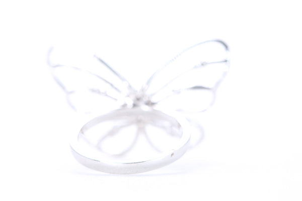 Intricate Diamond Butterfly Ring