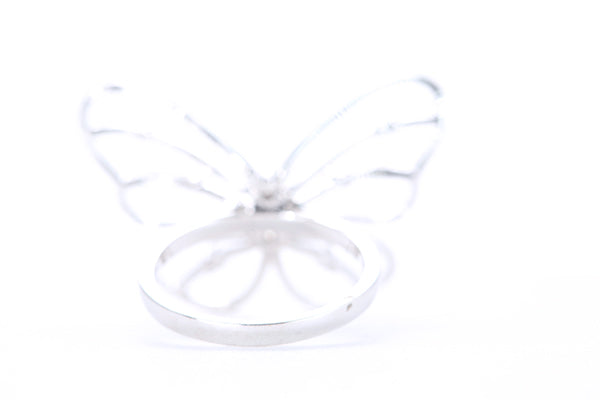 Intricate Diamond Butterfly Ring