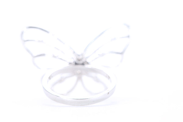 Intricate Diamond Butterfly Ring