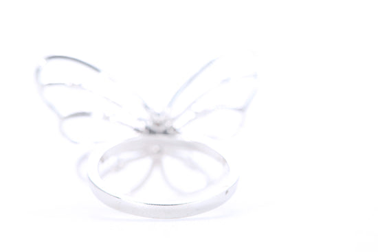 Intricate Diamond Butterfly Ring