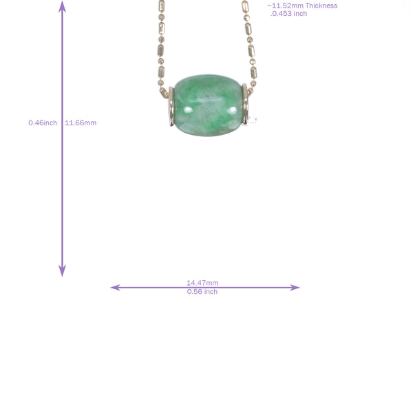 Jadeite Cylinder Pendant