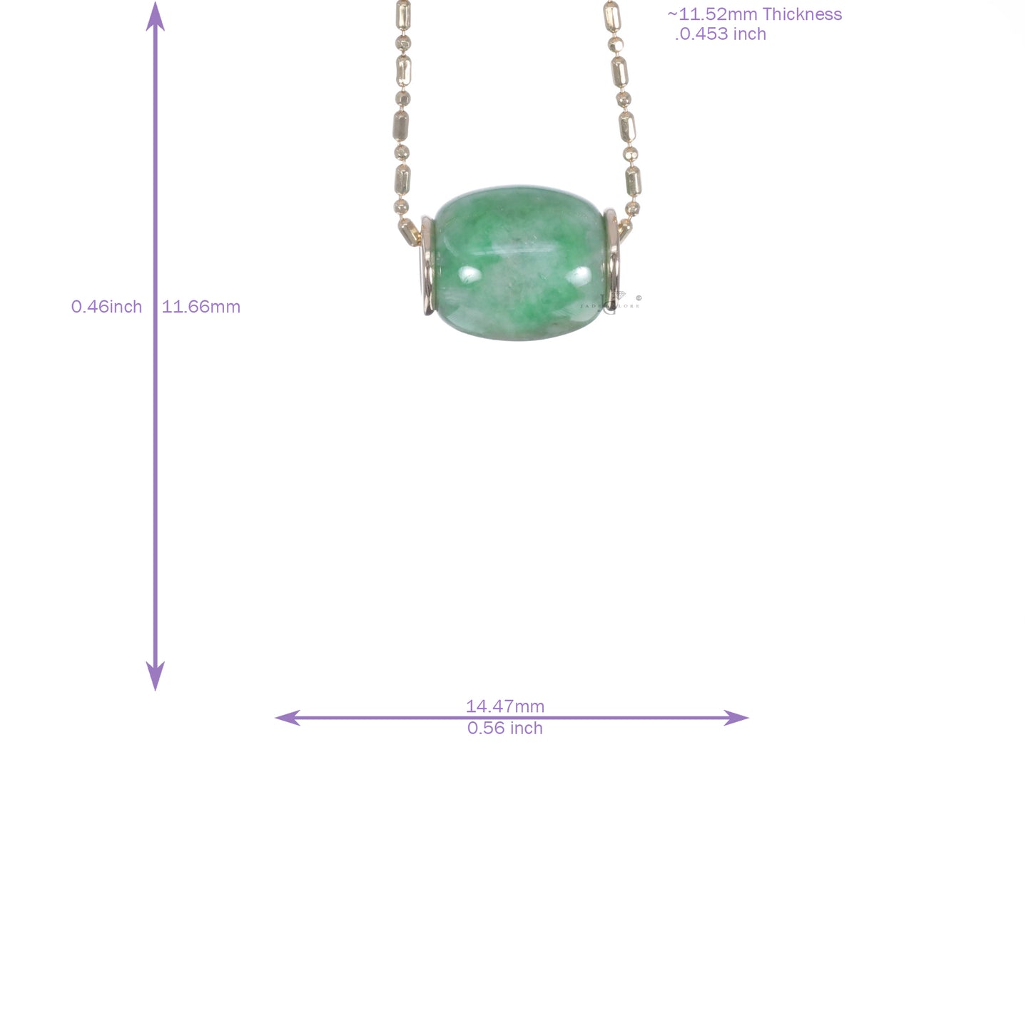 Jadeite Cylinder Pendant