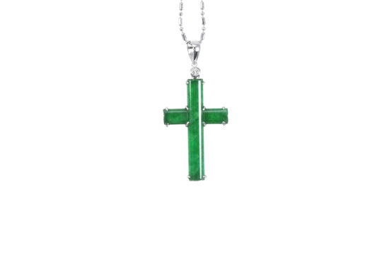 Jadeite Cross Pendant