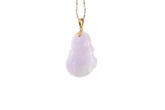 Lavender Jadeite Buddha Pendant – JGJC - Main Image