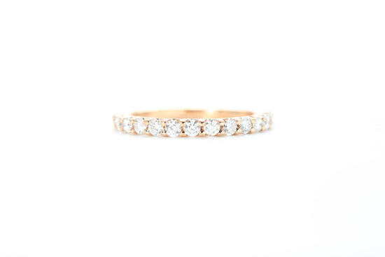 Micro Pavé 1/2 Carat Diamond Ring in 18k Rose Gold