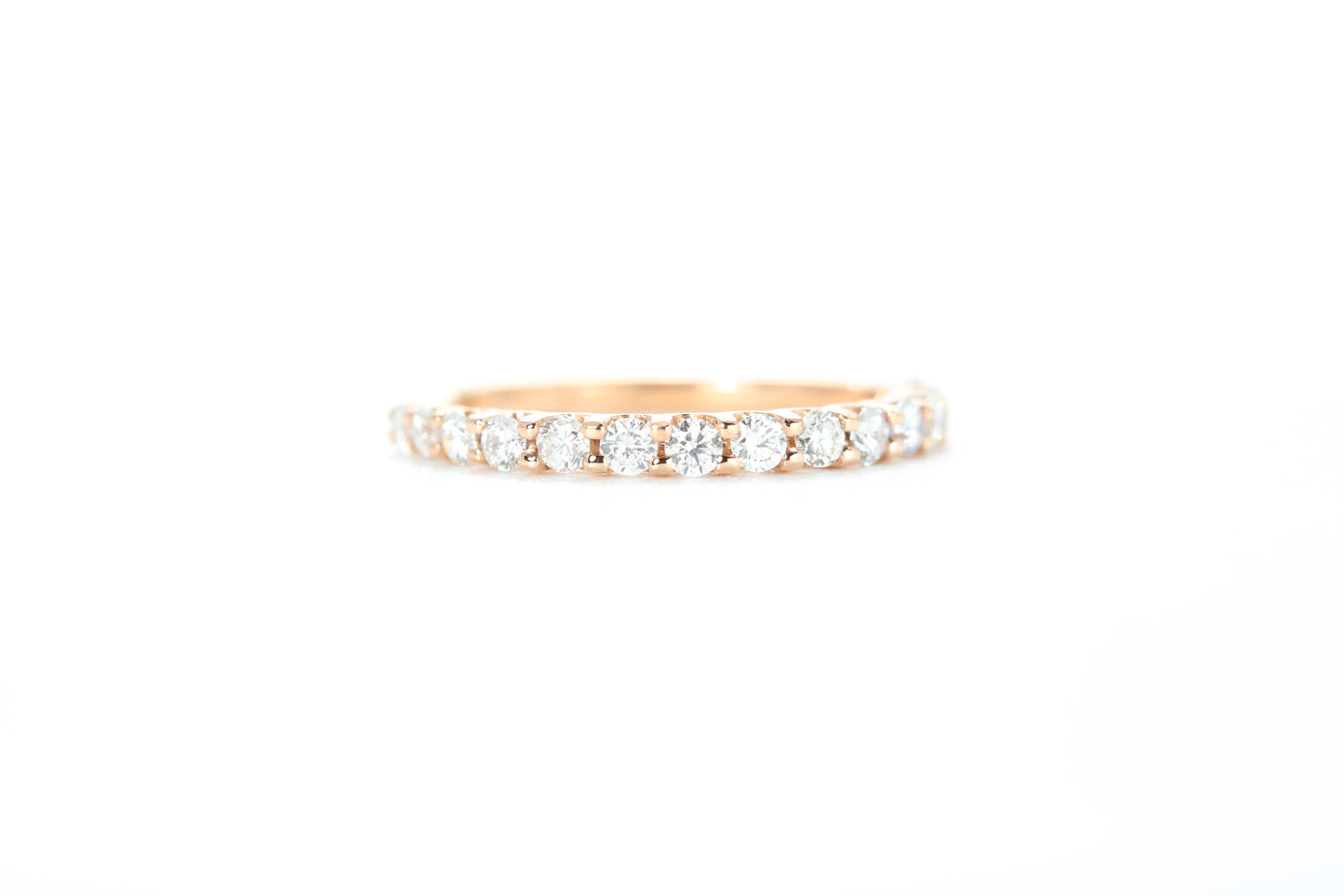 Micro Pavé 1/2 Carat Diamond Ring in 18k Rose Gold