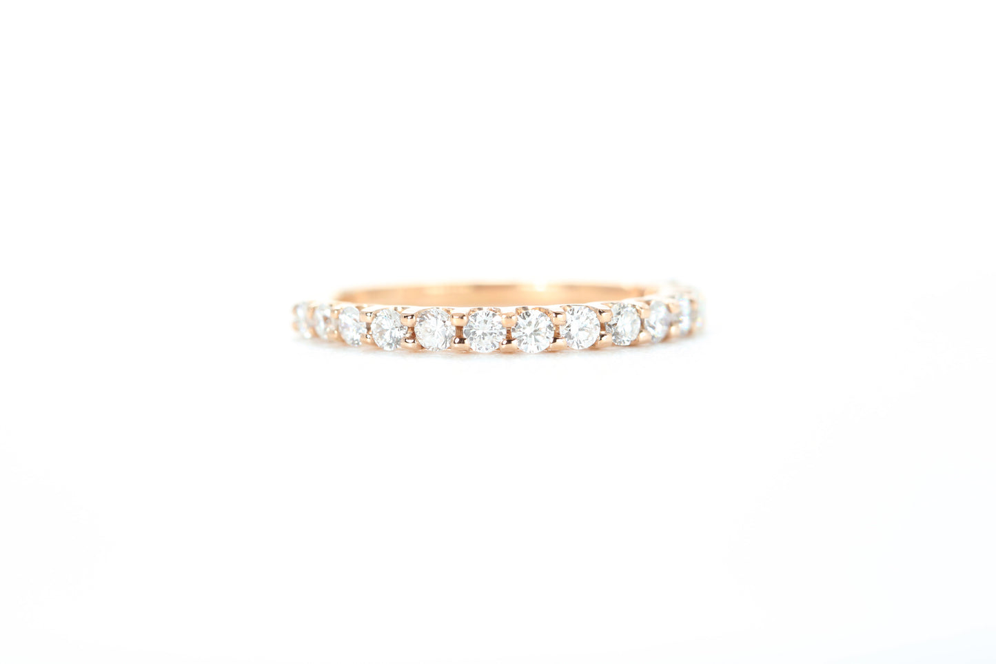 Micro Pavé 1/2 Carat Diamond Ring in 18k Rose Gold