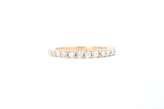 Micro Pavé 1/2 Carat Diamond Ring in 18k Rose Gold