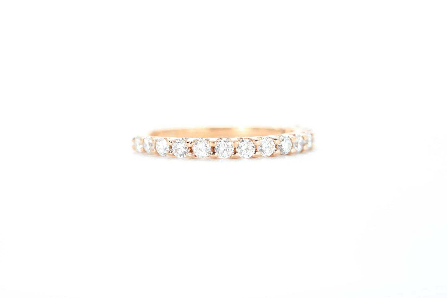 Micro Pavé 1/2 Carat Diamond Ring in 18k Rose Gold