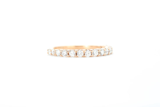 Micro Pavé 1/2 Carat Diamond Ring in 18k Rose Gold