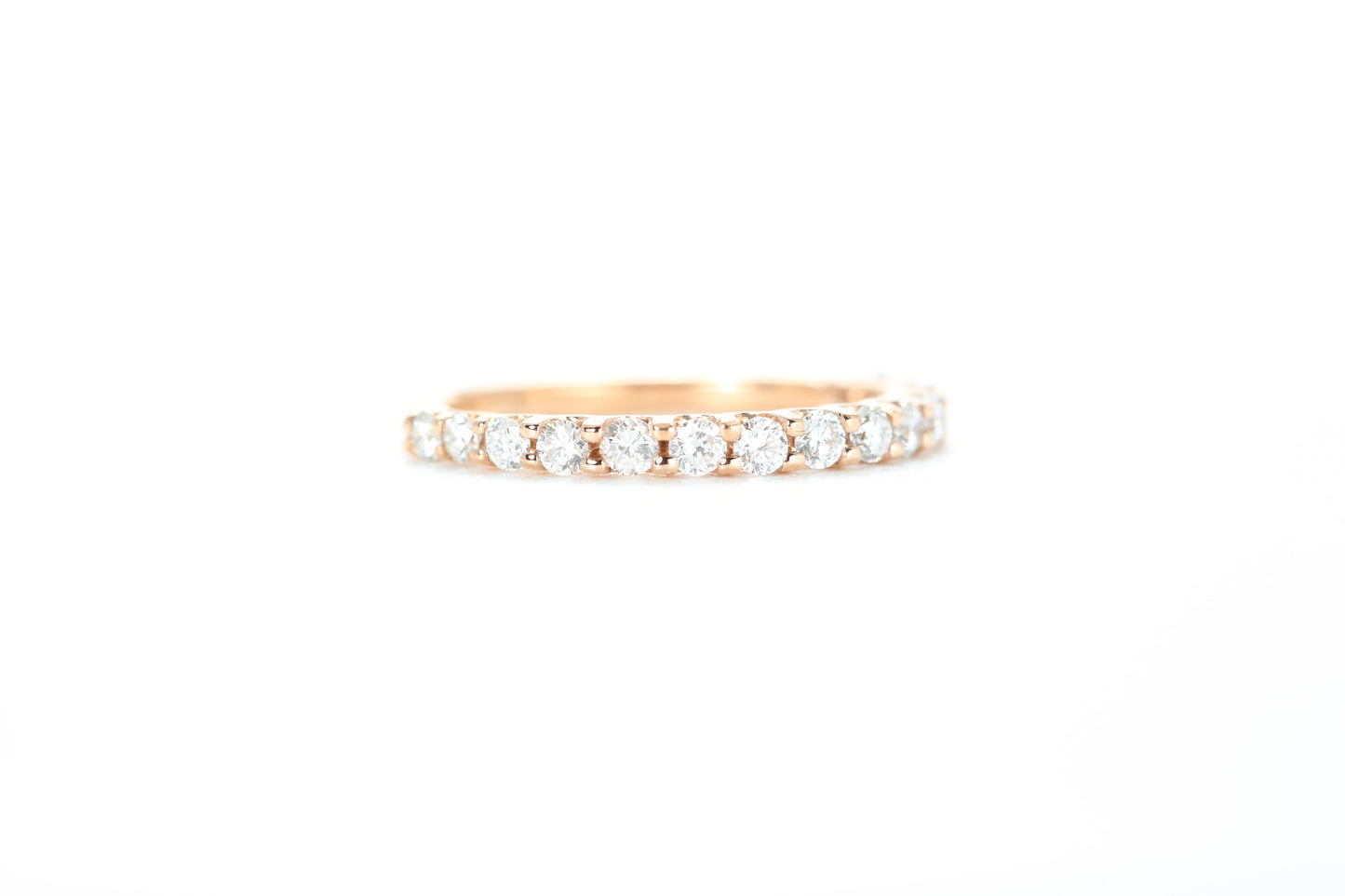 Micro Pavé 1/2 Carat Diamond Ring in 18k Rose Gold