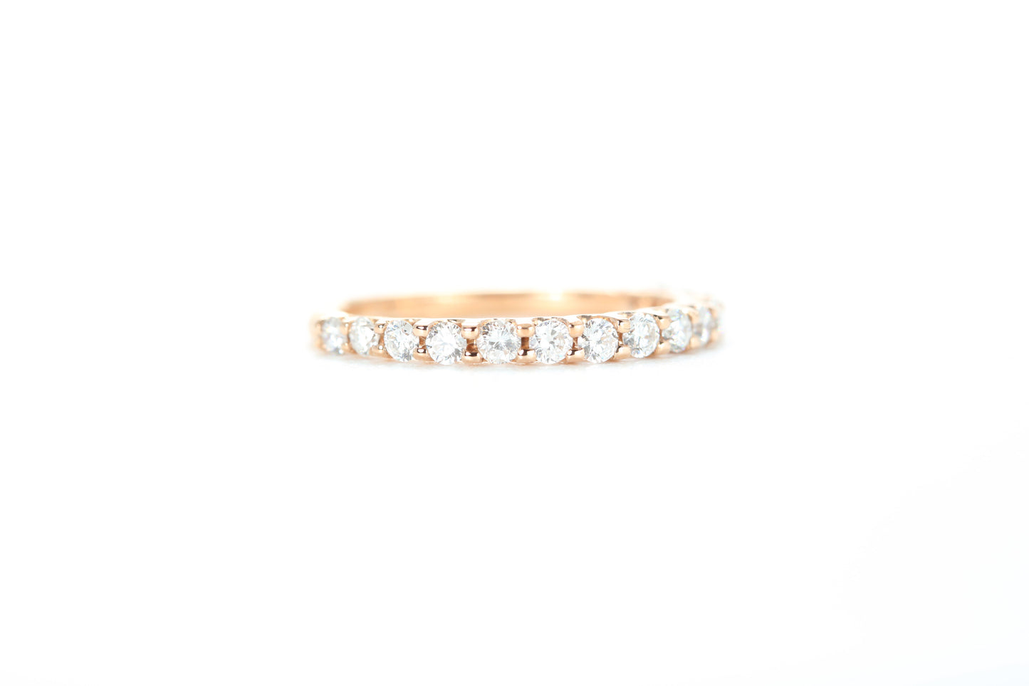 Micro Pavé 1/2 Carat Diamond Ring in 18k Rose Gold