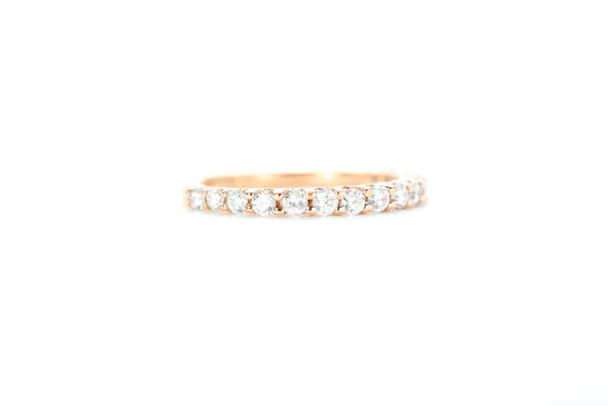 Micro Pavé 1/2 Carat Diamond Ring in 18k Rose Gold