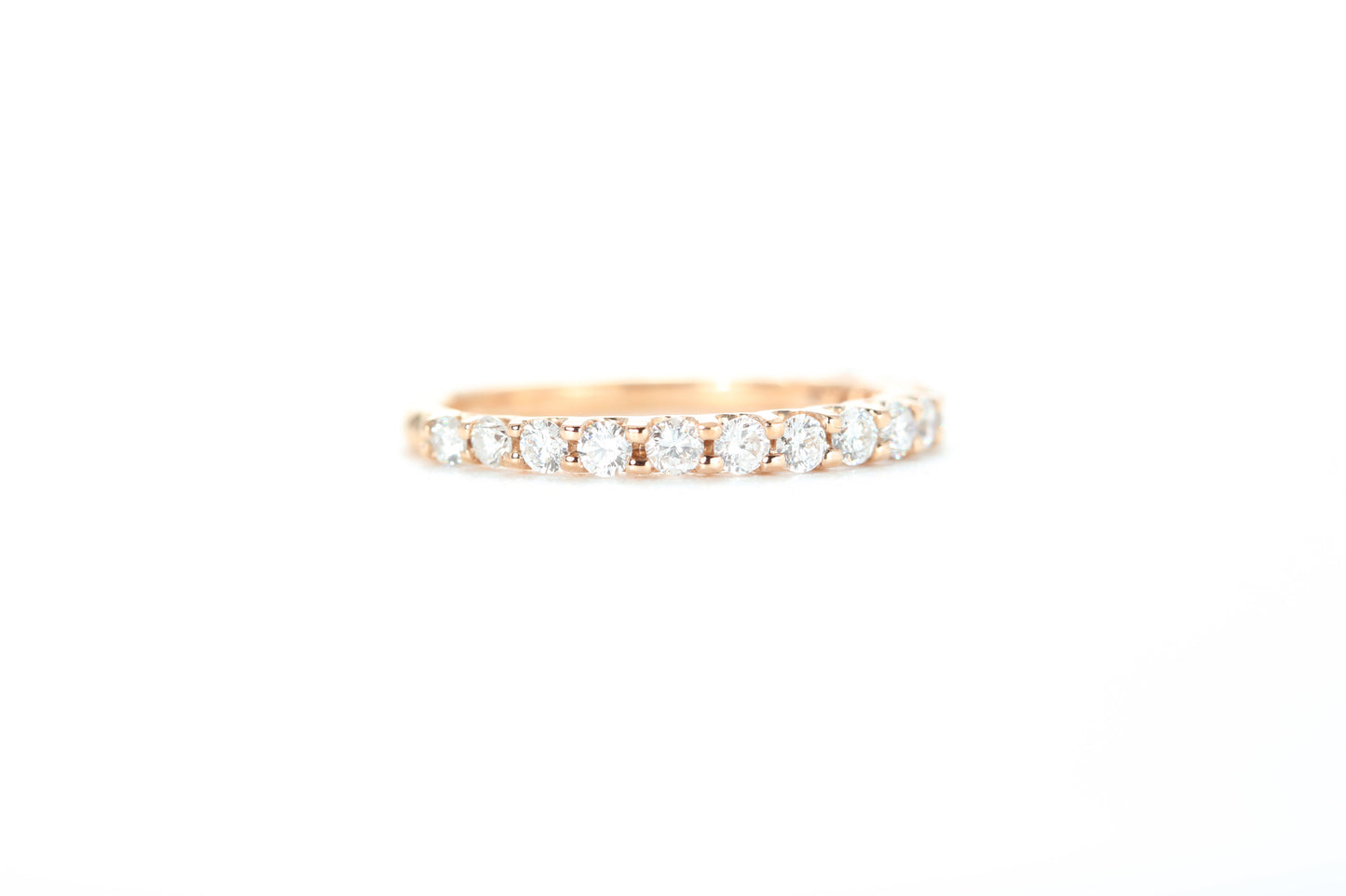 Micro Pavé 1/2 Carat Diamond Ring in 18k Rose Gold