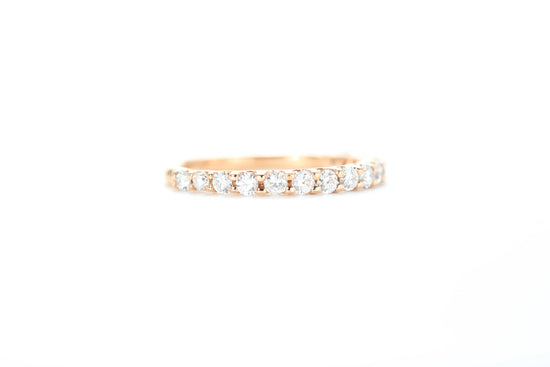 Micro Pavé 1/2 Carat Diamond Ring in 18k Rose Gold