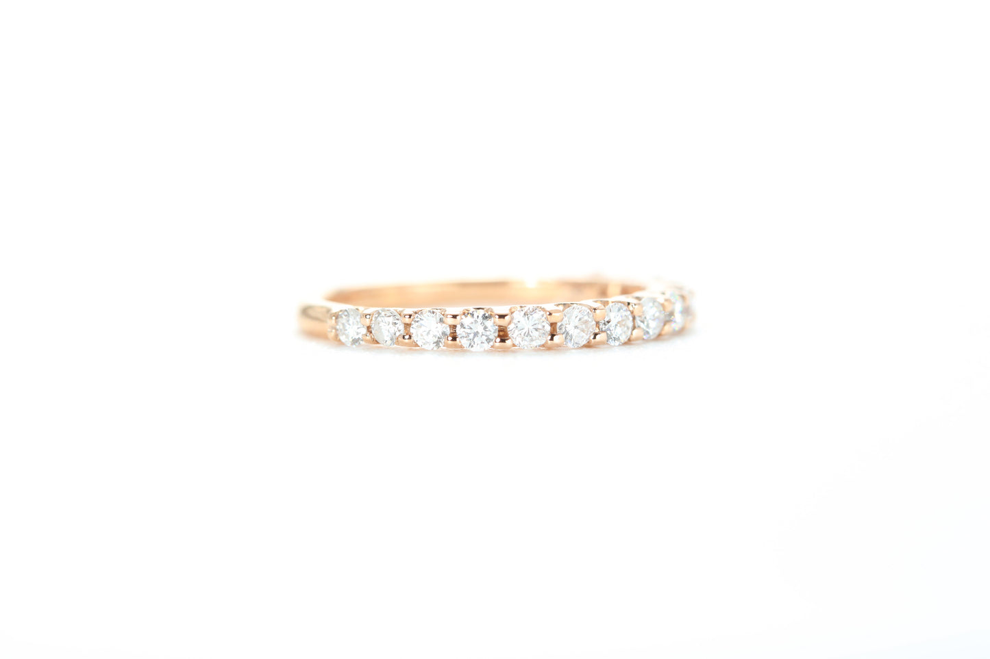 Micro Pavé 1/2 Carat Diamond Ring in 18k Rose Gold
