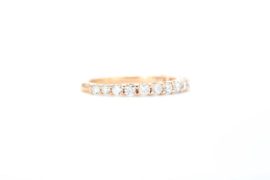 Micro Pavé 1/2 Carat Diamond Ring in 18k Rose Gold