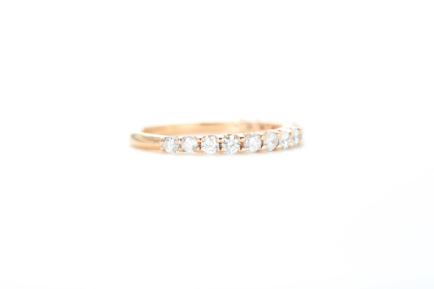 Micro Pavé 1/2 Carat Diamond Ring in 18k Rose Gold