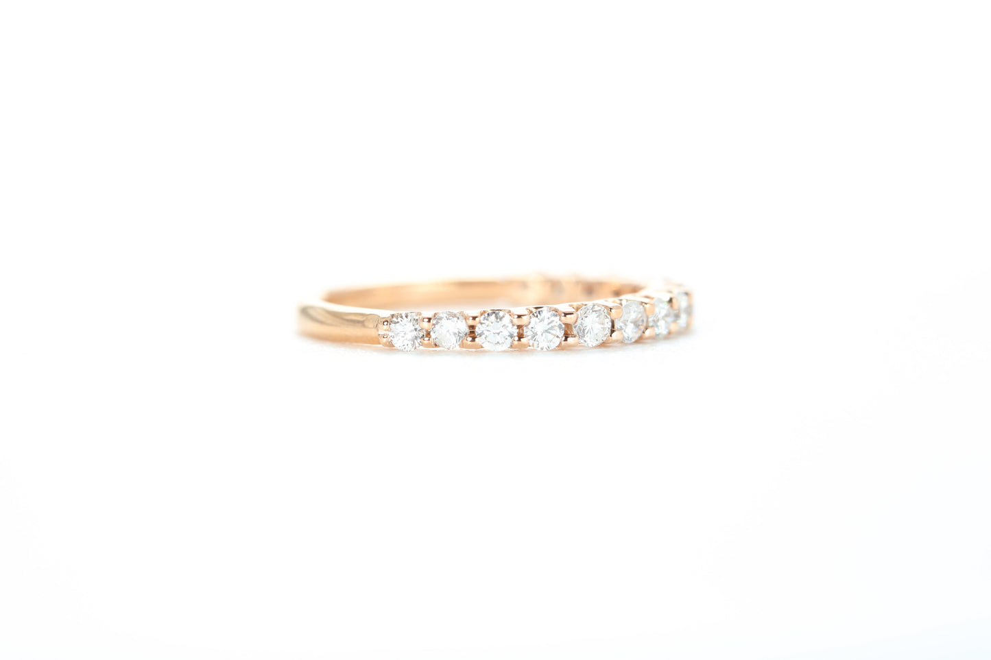 Micro Pavé 1/2 Carat Diamond Ring in 18k Rose Gold