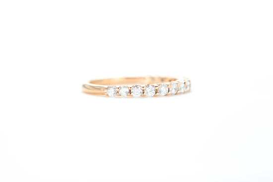 Micro Pavé 1/2 Carat Diamond Ring in 18k Rose Gold