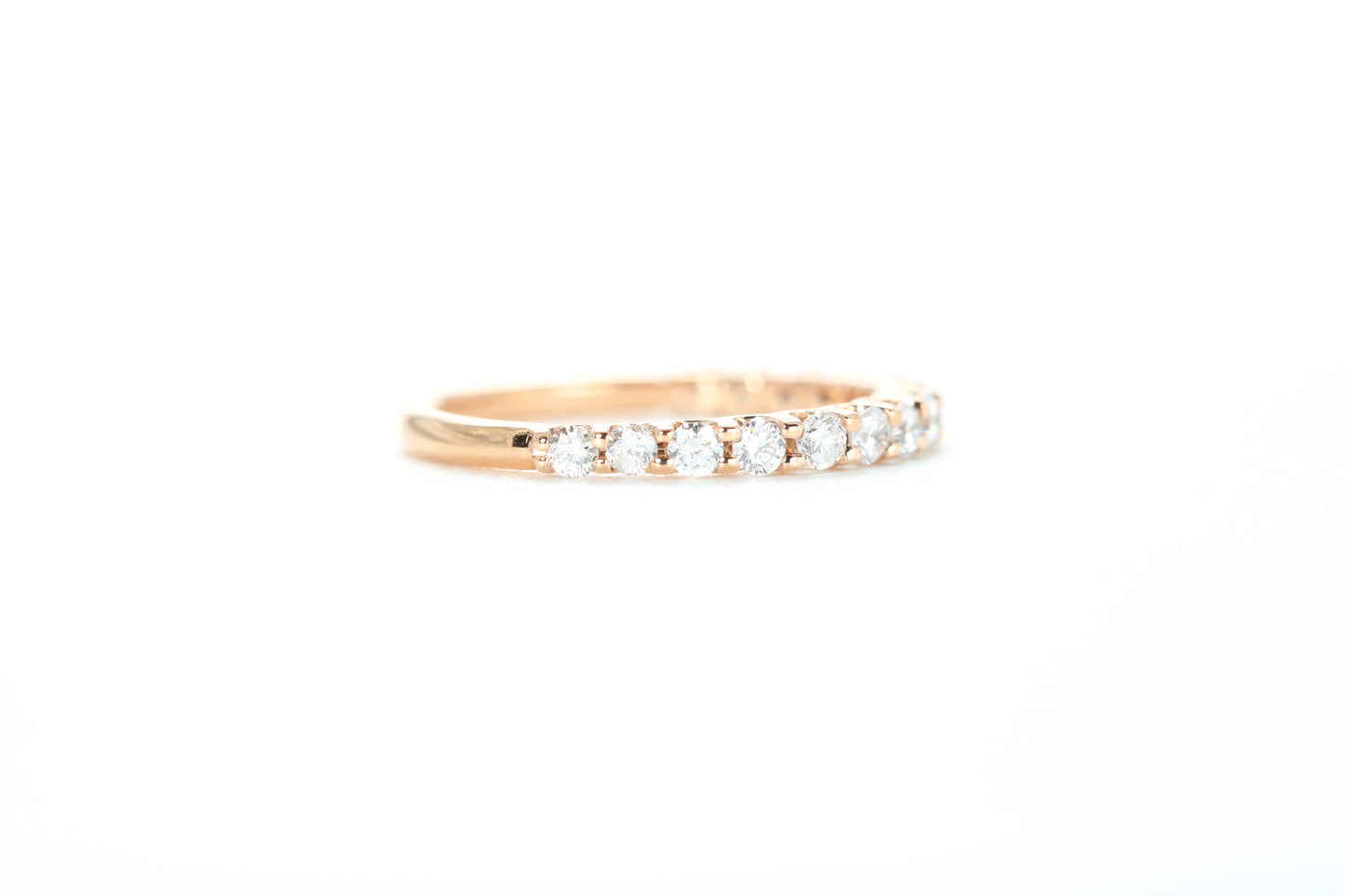 Micro Pavé 1/2 Carat Diamond Ring in 18k Rose Gold