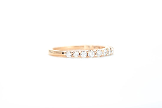 Micro Pavé 1/2 Carat Diamond Ring in 18k Rose Gold