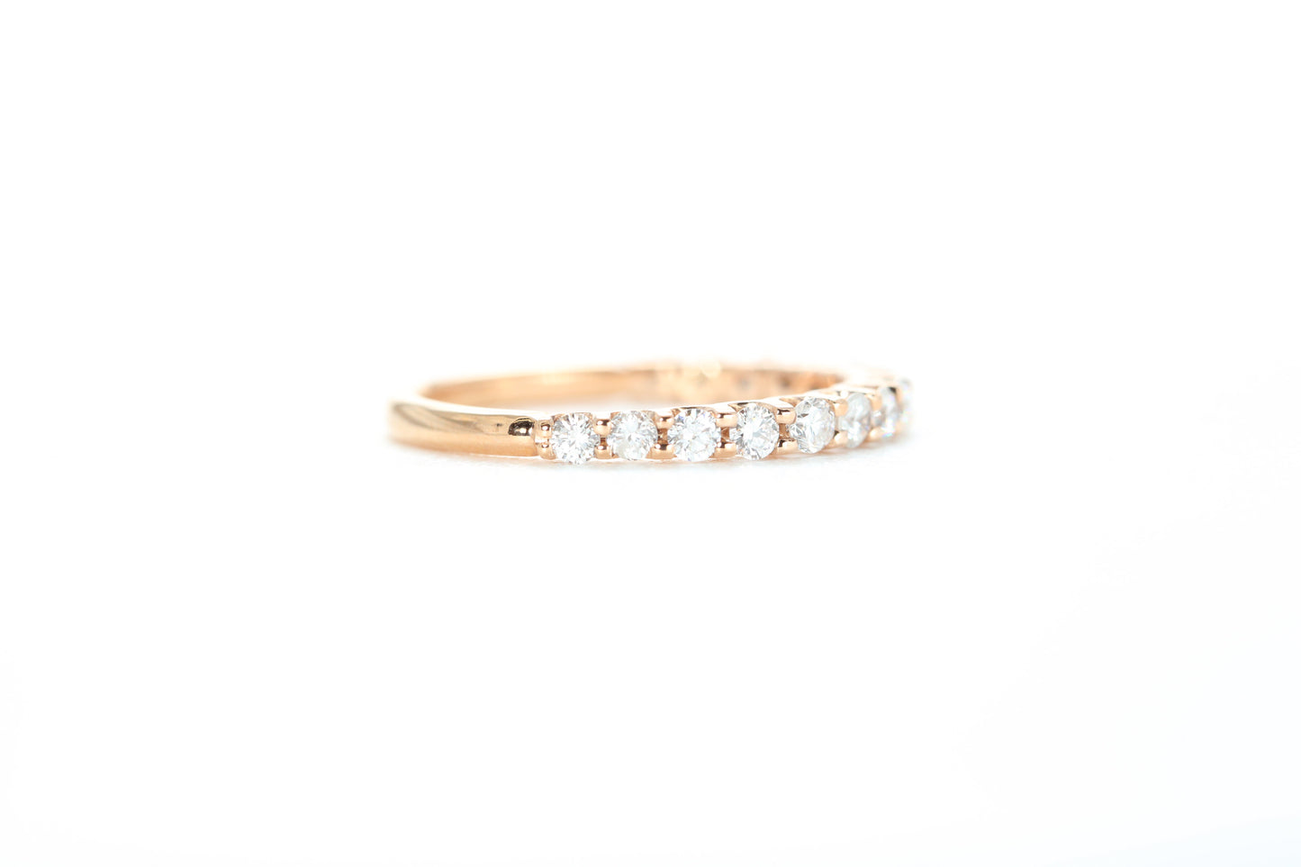 Micro Pavé 1/2 Carat Diamond Ring in 18k Rose Gold