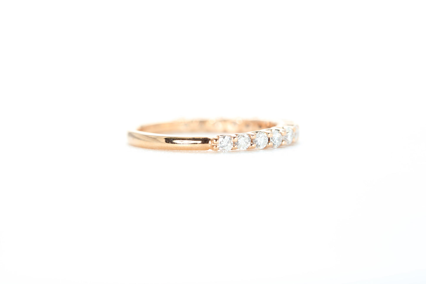 Micro Pavé 1/2 Carat Diamond Ring in 18k Rose Gold