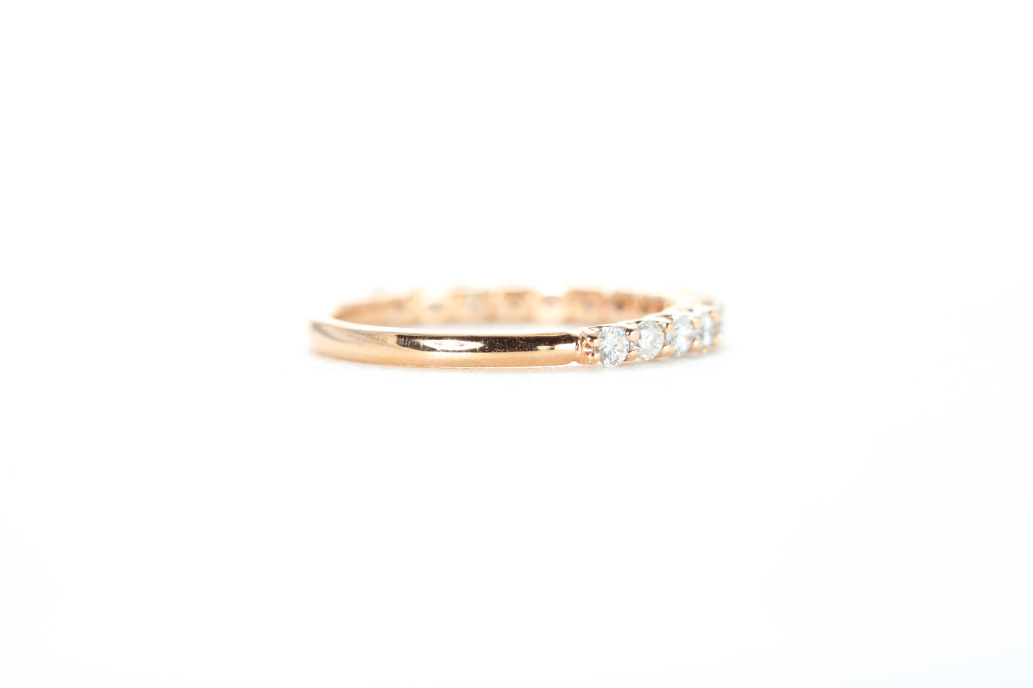 Micro Pavé 1/2 Carat Diamond Ring in 18k Rose Gold