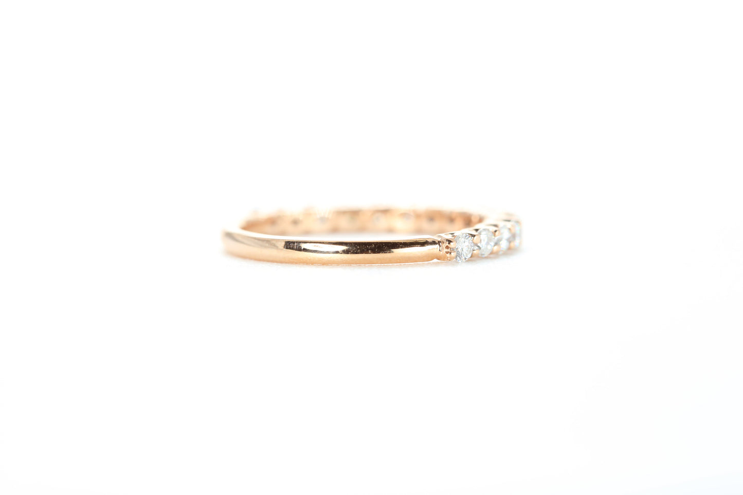 Micro Pavé 1/2 Carat Diamond Ring in 18k Rose Gold