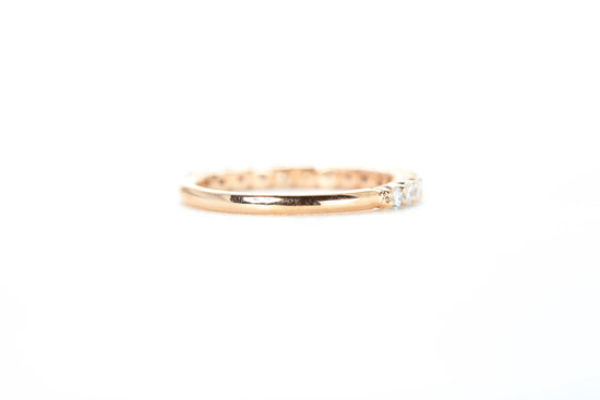 Micro Pavé 1/2 Carat Diamond Ring in 18k Rose Gold