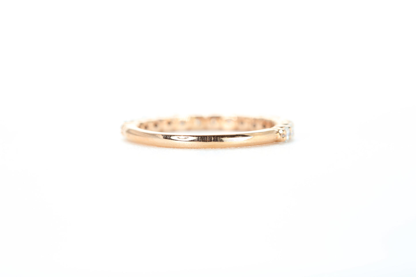 Micro Pavé 1/2 Carat Diamond Ring in 18k Rose Gold