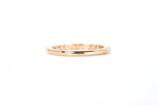 Micro Pavé 1/2 Carat Diamond Ring in 18k Rose Gold