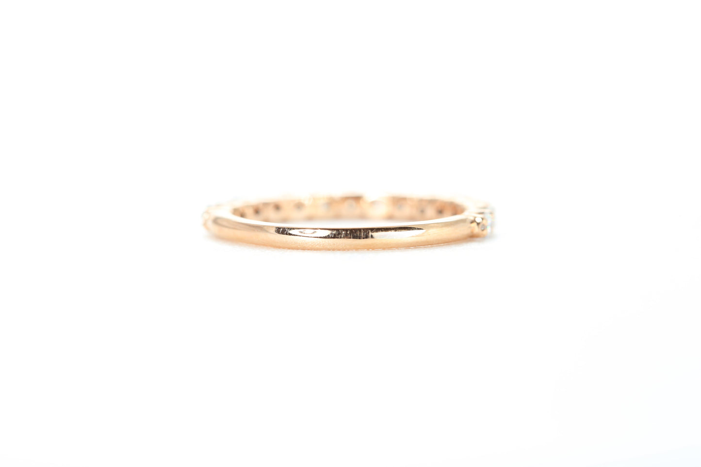 Micro Pavé 1/2 Carat Diamond Ring in 18k Rose Gold