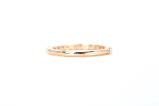 Micro Pavé 1/2 Carat Diamond Ring in 18k Rose Gold