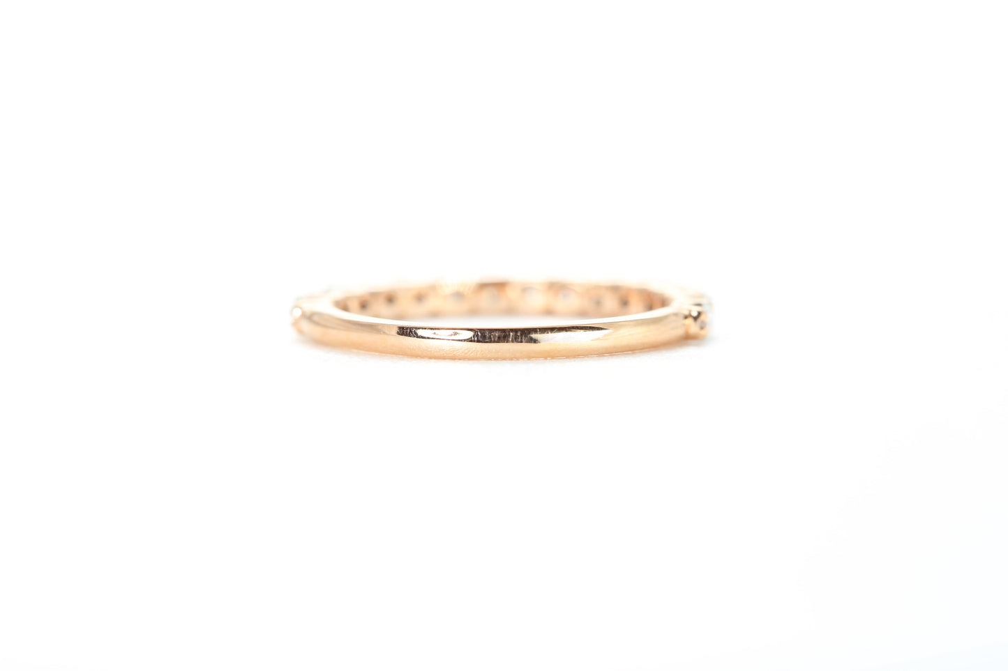 Micro Pavé 1/2 Carat Diamond Ring in 18k Rose Gold