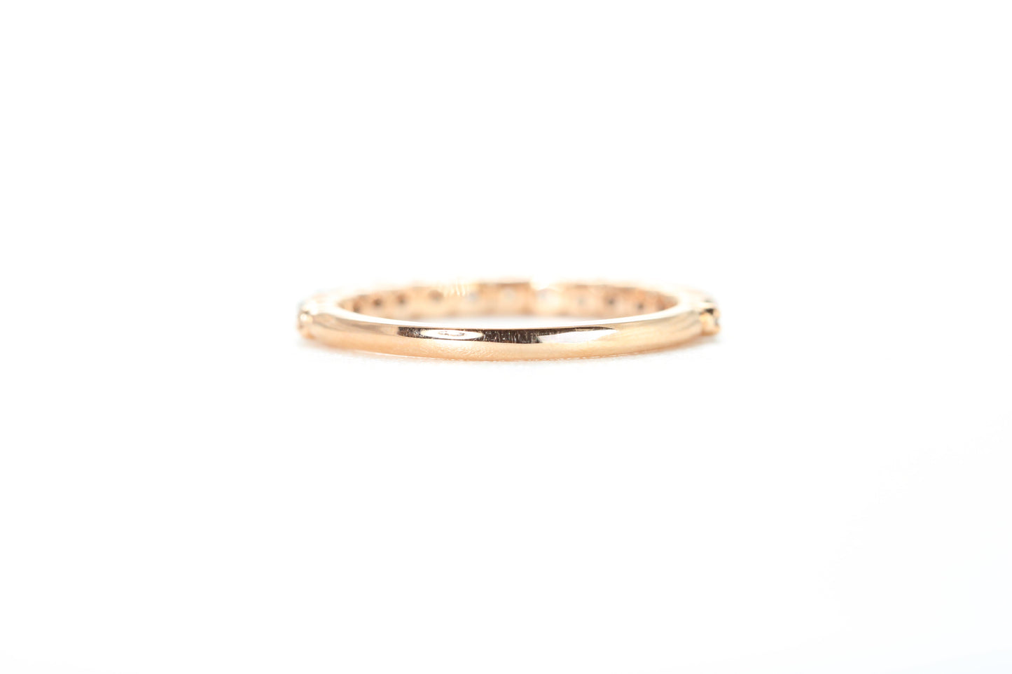 Micro Pavé 1/2 Carat Diamond Ring in 18k Rose Gold