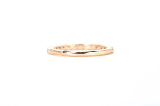 Micro Pavé 1/2 Carat Diamond Ring in 18k Rose Gold