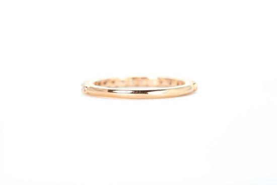 Micro Pavé 1/2 Carat Diamond Ring in 18k Rose Gold