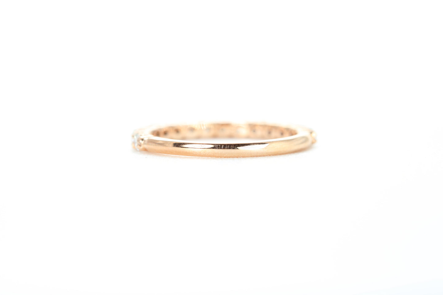 Micro Pavé 1/2 Carat Diamond Ring in 18k Rose Gold