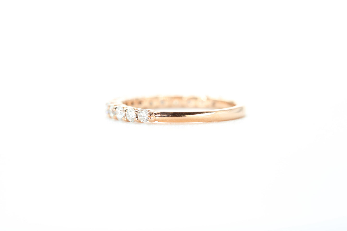 Micro Pavé 1/2 Carat Diamond Ring in 18k Rose Gold