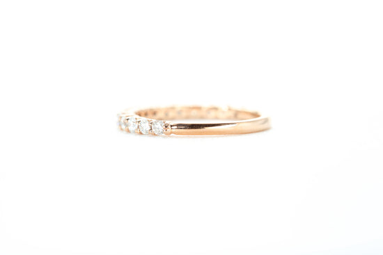 Micro Pavé 1/2 Carat Diamond Ring in 18k Rose Gold