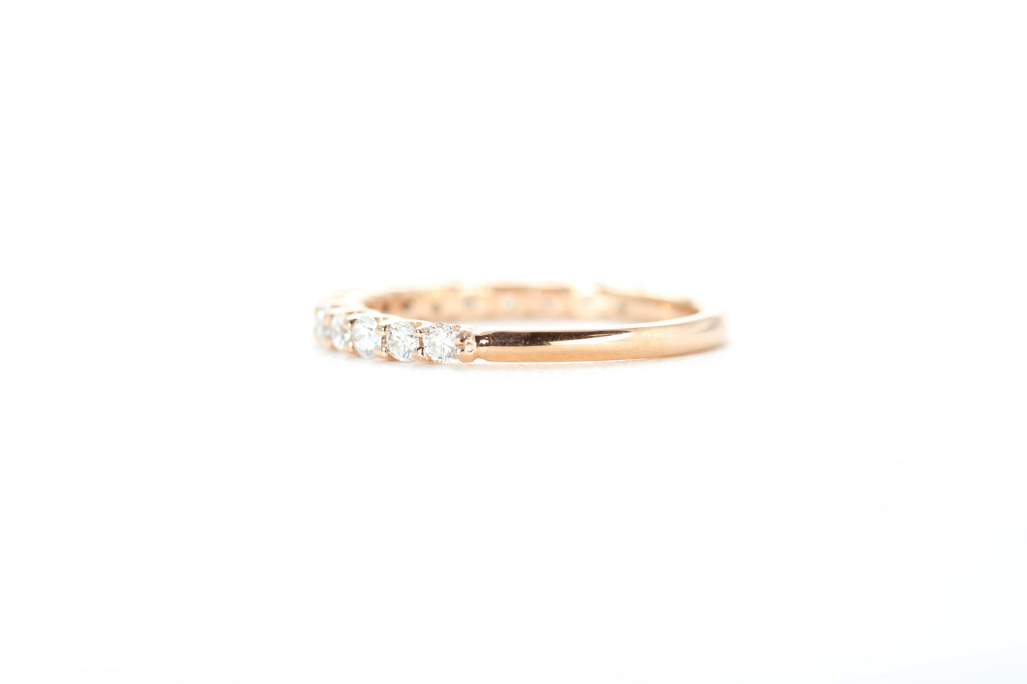 Micro Pavé 1/2 Carat Diamond Ring in 18k Rose Gold
