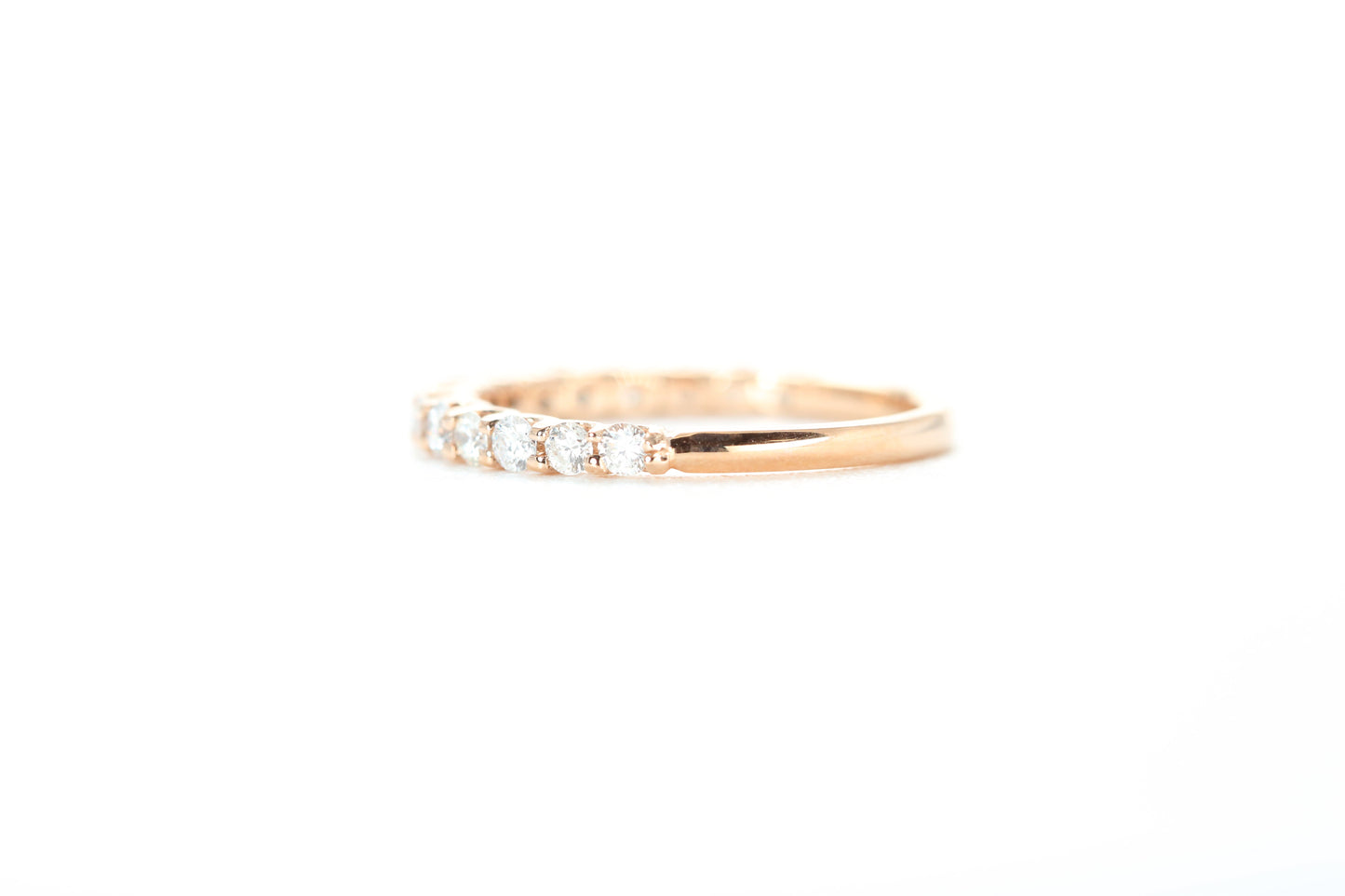 Micro Pavé 1/2 Carat Diamond Ring in 18k Rose Gold