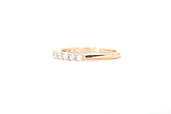 Micro Pavé 1/2 Carat Diamond Ring in 18k Rose Gold