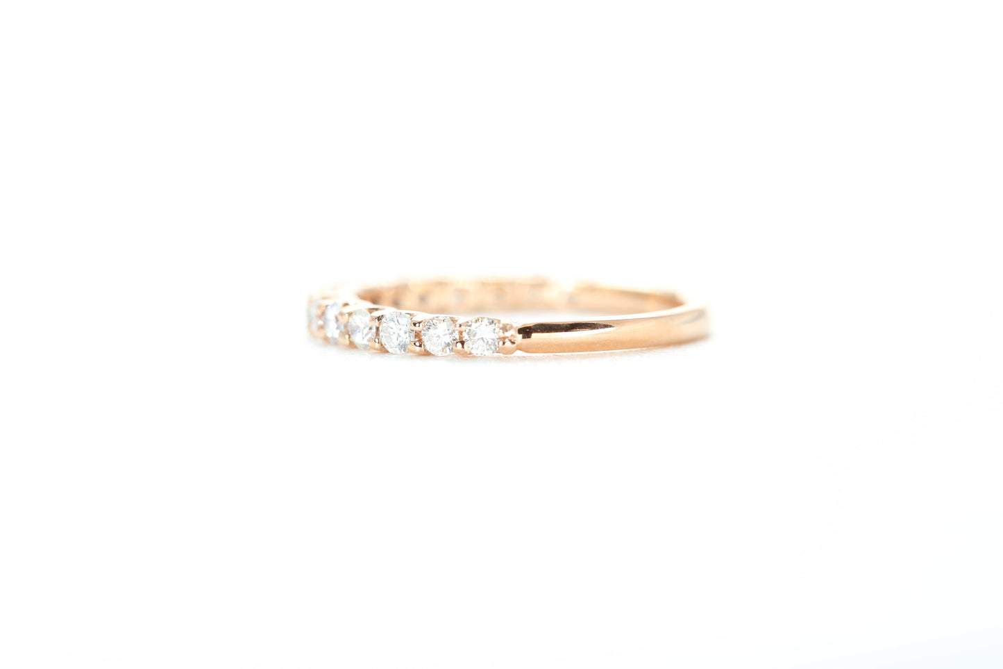 Micro Pavé 1/2 Carat Diamond Ring in 18k Rose Gold