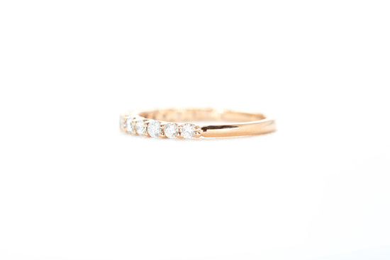 Micro Pavé 1/2 Carat Diamond Ring in 18k Rose Gold