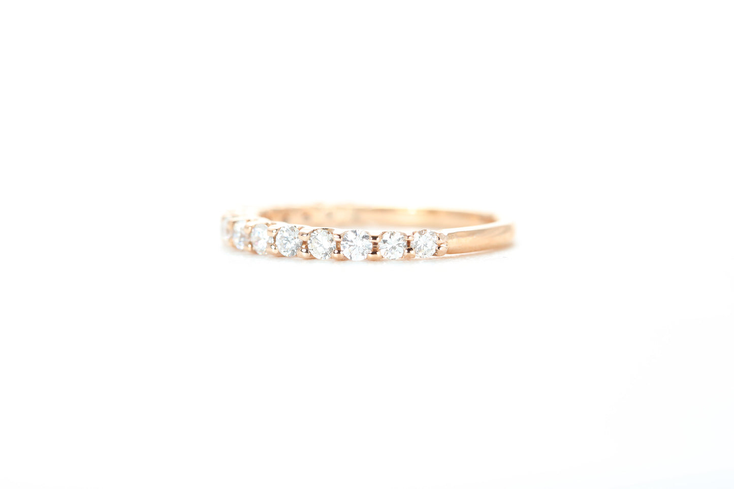 Micro Pavé 1/2 Carat Diamond Ring in 18k Rose Gold