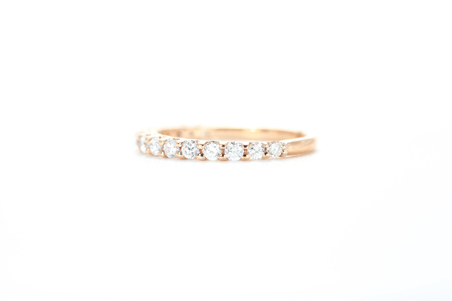 Micro Pavé 1/2 Carat Diamond Ring in 18k Rose Gold